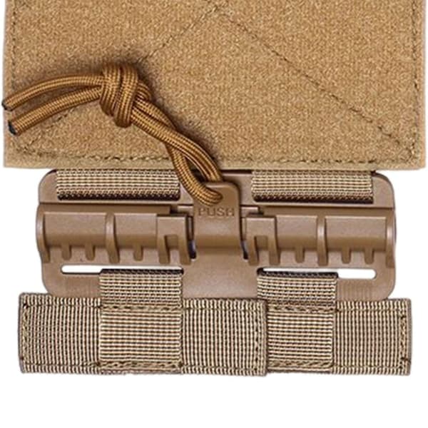 2x Quick Release Spænde Sæt Tube Cummerbund Adapter til Cosplay værktøj 6094 Sort-Perfet Brown