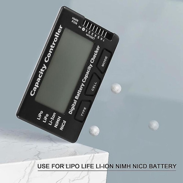 2,1" Rc Cell Meter-7 digital batterikapacitetskontrol / kontrol til Nicd / Nimh / Life / -ion - Perfet