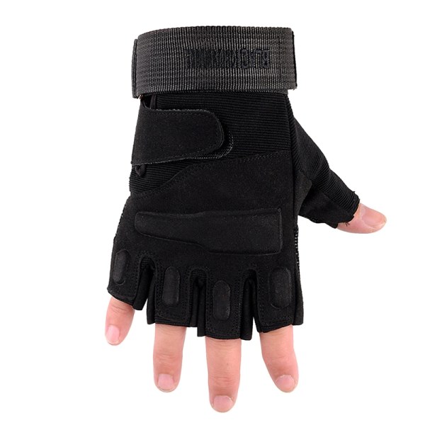 Outdoor Tactical Gloves Sportshandsker Half Finger Military Men - Perfet black L