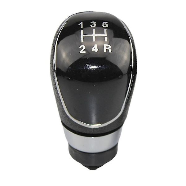 Växelspaksknopp, dammskydd, fodral, krage för Ford Fiesta 2008 2009 2010 2011 2012 - 5/6-växlad manuell - Perfekt 5-Speed Black