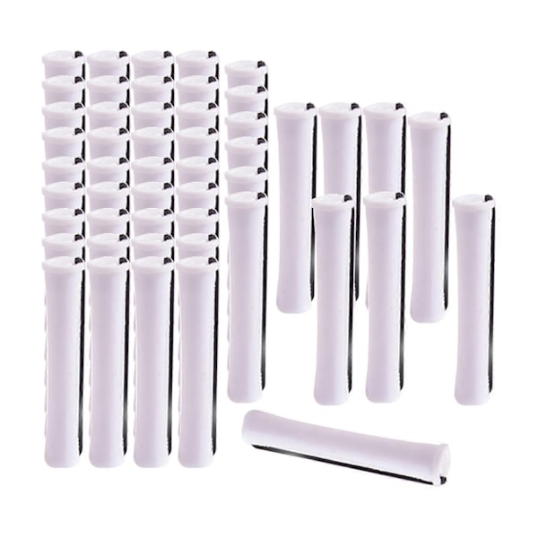 Kolde Permanentstænger til Hår Varmefrit Ruller Styling Frisørværktøj - Perfekt 50Pcs 1.6cm