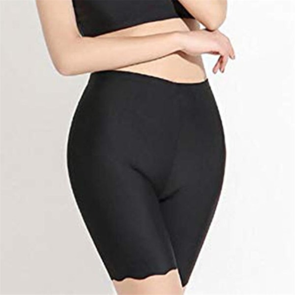 kvinnors elastiska säkerhet under shorts Leggings Byxor Anti skavunderkläder Andas - Perfet 2XL Black