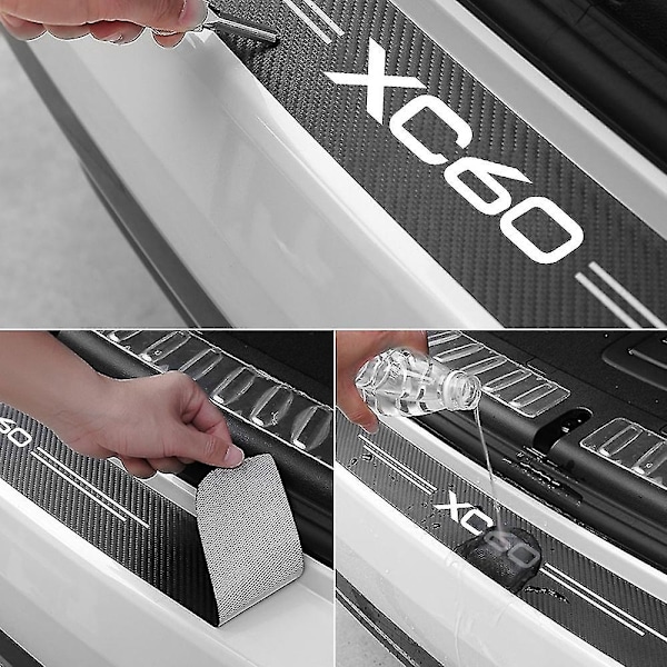Dekaler for Volvo AWD S60 S90 V60 V70 V90 Xc40 Xc60 Xc90 Peugeot V40 V50 C70 Xc70 Bagasjeromsbeskytter Dørterskel - Perfekt