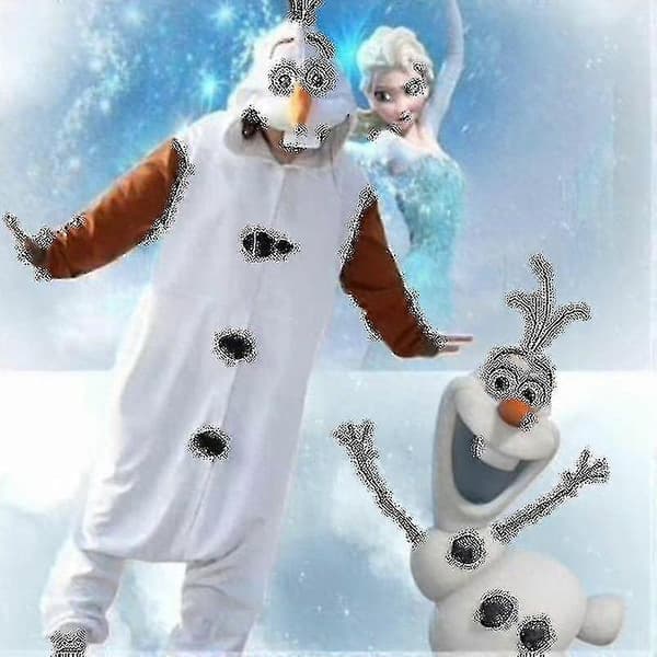 Olaf Frozen Vuxen Snögubbe Kostym - Perfekt L