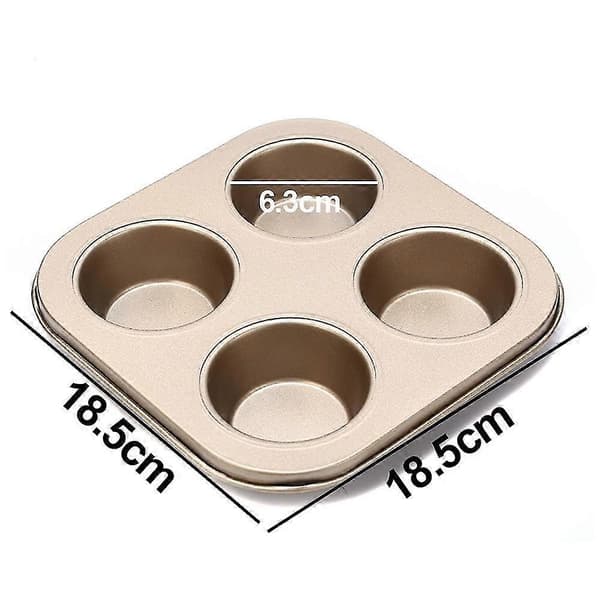 Muffinsformar - Non-Stick Cupcakeformar - Kaffebarer & Restauranger - Perfekt gold