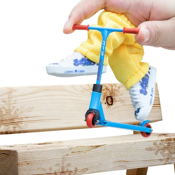 Finger Scooter Set Liten Finger Skateboard GRÖN - Perfekt Green