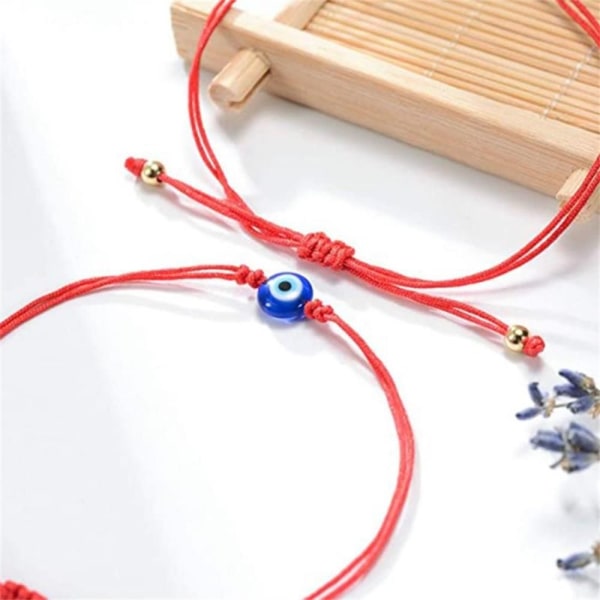 Rød String Armbånd Weave Armbånd 4-RED - Perfet