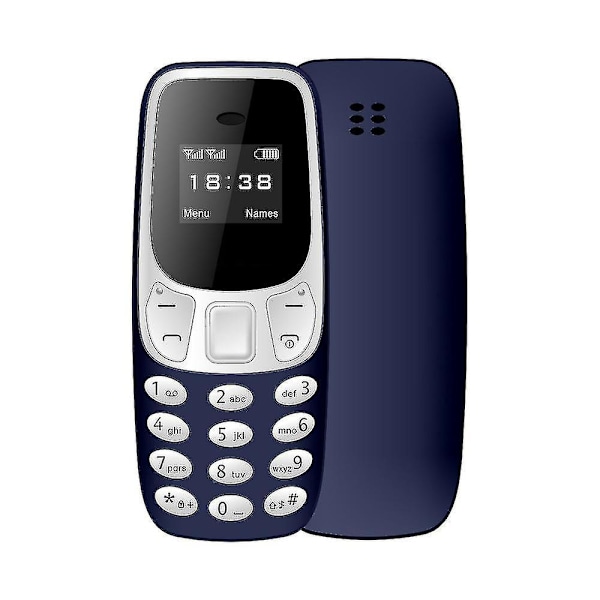 Bm10 Mini Mobiltelefon Stemmeomformer Dialer - Perfekt Blue