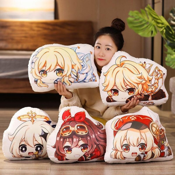 45x35 cm Genshin Impact Plyschleksakssoffa Kudde 02 - Perfet