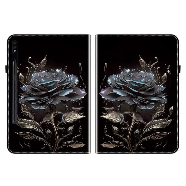 Kristalltextur Målat Läder Tablet Fodral-Perfet For Samsung Galaxy Tab S7 FE/S8+/S7+