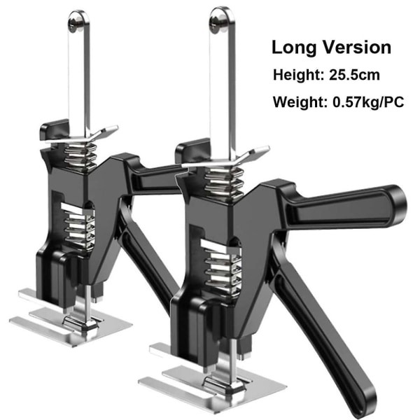 Nyeste arbejdsbesparende armdørbrug Board Lift Cabinet Jack Multifunktionel Gipsvæg Reparation Anti-slip Lift Tool Kits - Perfet 2 pack long