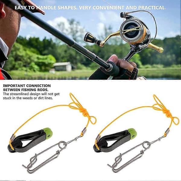 2 kpl Plus Line Release, 17 tuuman Downrigger Release Stacker Clip -kalastusjohto Longline Sna-Perfetillä