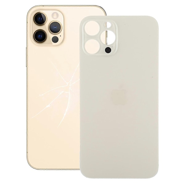 Helppo Vaihto Takakansi iPhone 12 Pro Max -puhelimelle - Täydellinen Gold