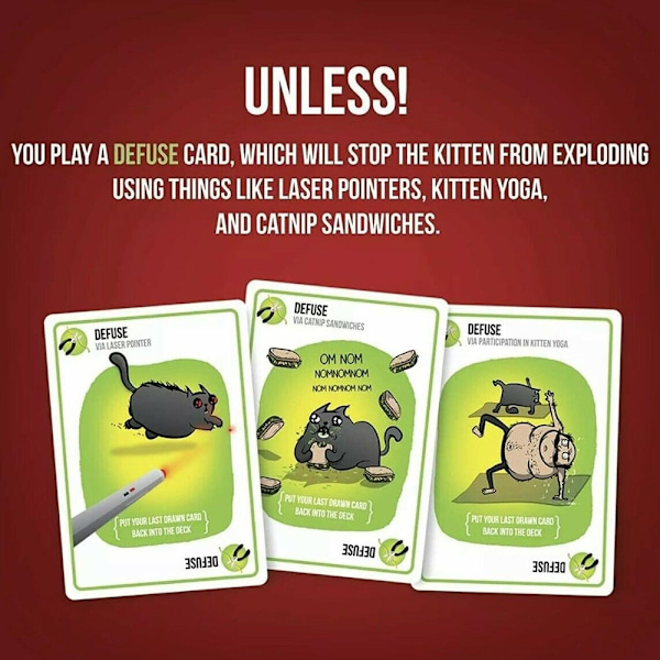 Exploding Kittens Original Edition Multi Player Party Kortspil - Perfekt