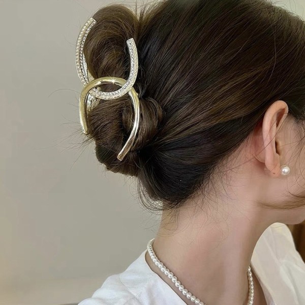 New Elegant Pearl Hair Claws Kvinnors hårspänne Hårnålar - Perfet