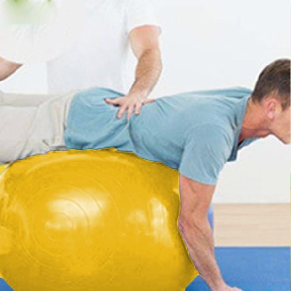 Yoga Smooth Ball för Fitnessövning Pilates med Vikt-Perfekt yellow 45cm