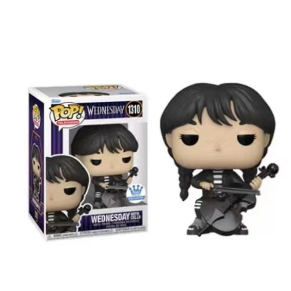 Funko pop! TV Wnesday Addams #1309 #1310 Vinylfigur til - Perfet Wednesday With Cello
