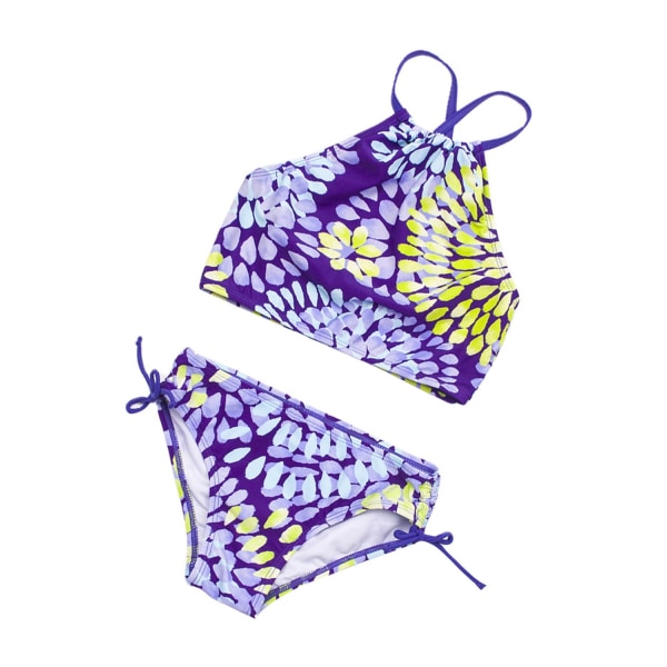 Diconna Badetøj til børn Badedragt Sommer Børn Biquini Infantil Badetøj Børn Piger Bikinisæt - Perfet purple 11-12years