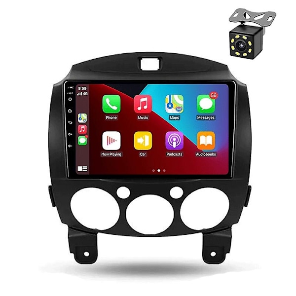 Auton Android-radio ja multimediasoitin Mazda 2:lle (2007-2014) - GPS-navigointi, 4G, 2din-Perfet