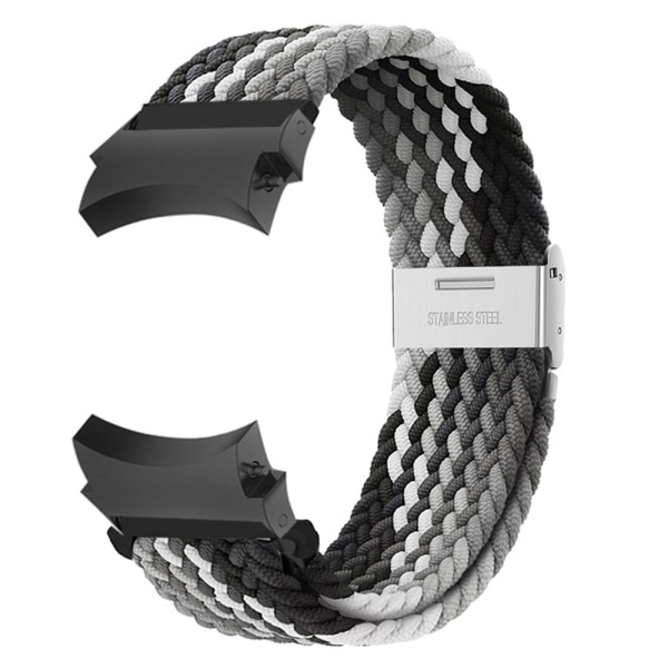 20 mm bånd til Samsung Galaxy Watch 4/5/6/ pro/klassisk 45 mm 44 mm 40 mm 43 mm 47 mm Ingen huller nylon armbånd correa Galaxy ur 6 rem- Perfet Black clever