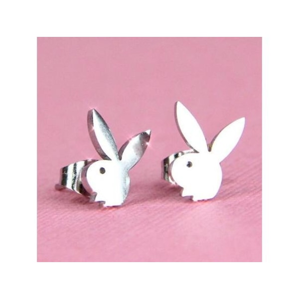 bunny øredobber unisex rustfritt stål Playboy par øredobber - Perfet
