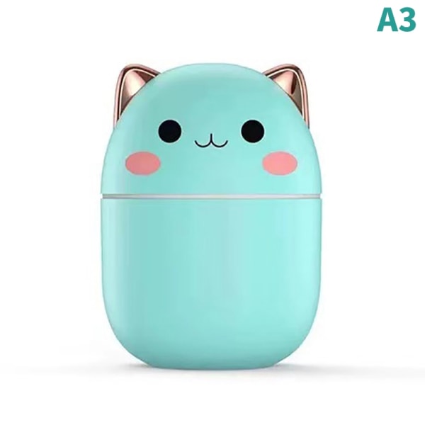 Kawaii Mini Luminous Luftfukter USB Lading Office Soverom Hyd - Perfet Green A3