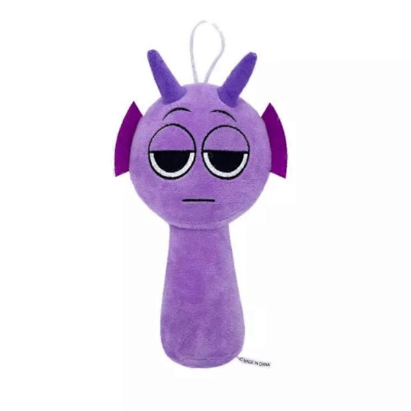 Sprunki Plyschleksak, Sprunki Play Plyschleksak, Wenda Sprunki, Grå Sprunki, för Vuxna och Barn - Perfekt purple