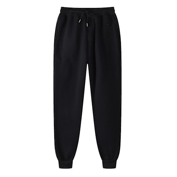 Herrebukser Sweatpants Hip-hop Bukser Leggings Polstrede Casual Bukser - Perfet Black XL