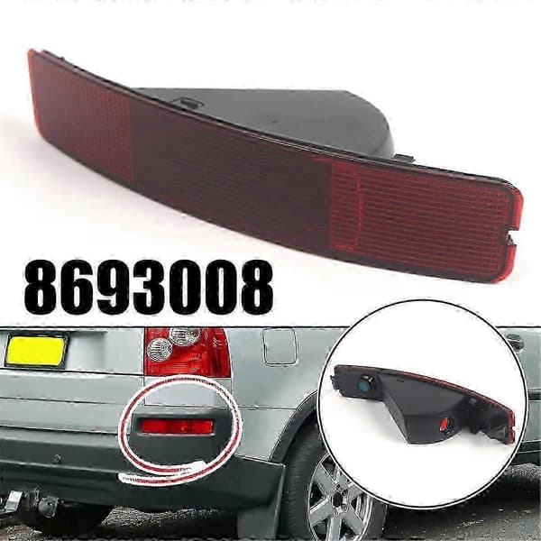 Bakre stötfångarljusreflektor (glödlampa ingår ej) för 2003-2006 XC90-modeller, inklusive bakre bromsljus Red R