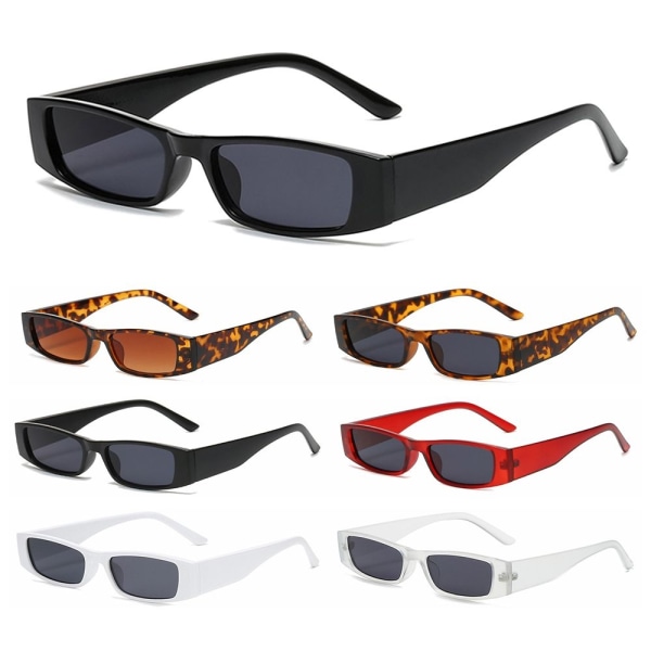 Små rektangulære solbriller Retro solbriller MATTA TRANSPARENT - Perfet