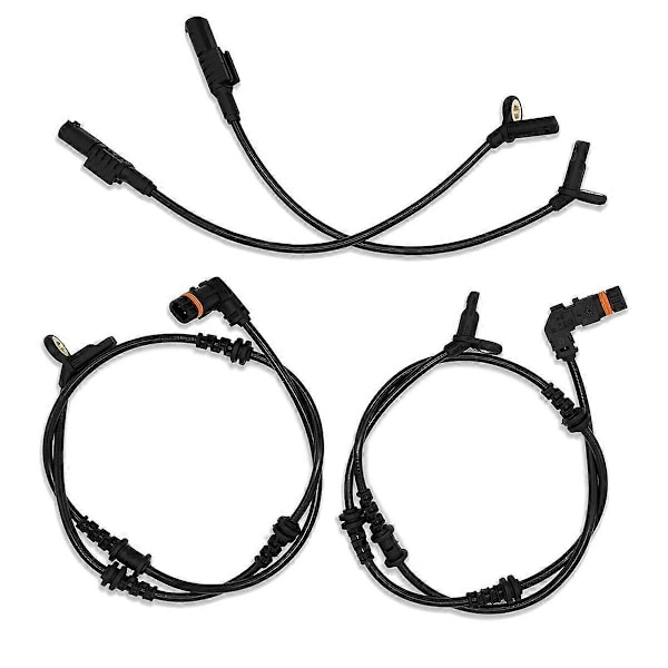 4 st Främre Bakre ABS Hjulhastighetssensor Kompatibel med W164 ML350 ML320 GL350 GL450 R350 1645400717+1645400917-Perfet