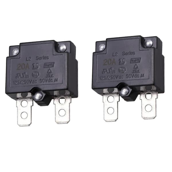 Termisk säkring 10amp automatisk återställning Kompatibel med 50V DC-kretsar-Perfekt 20A