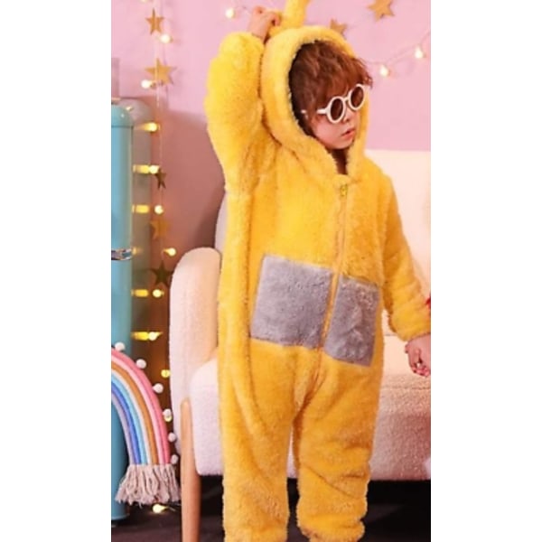 Anime Teletapit Costume Kids Pyjama Sleepwear Jumpsuit - Perfet yellow 105-120cm