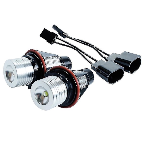 2 st LED Angel Eyes Marker Lampor Glödlampor Kompatibla med E39 E53 E60 E61 E63 E64 E65 E66 E87 525i 530i Xi 545i M5-Perfet white
