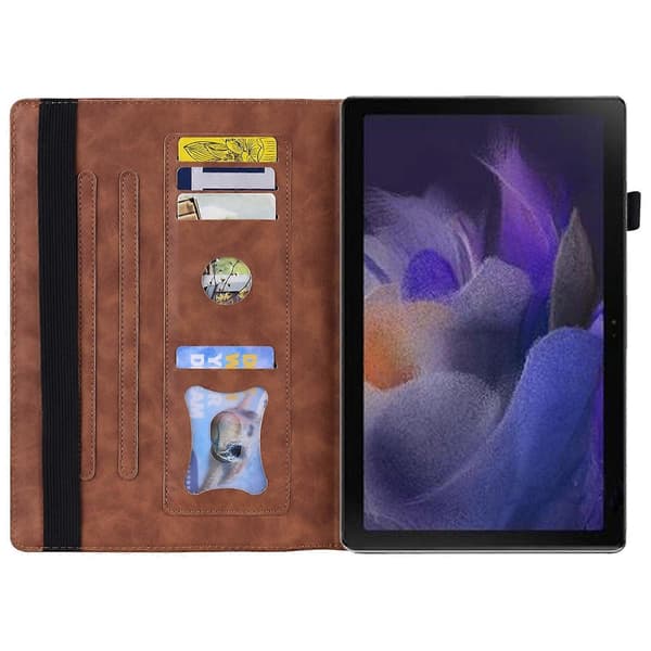 for Lenovo Tab M11 / Xiaoxin Pad 11 2024 Støtsikker Horisontal Flip Lær Tablet Case for Bedrifter - Perfet Brown