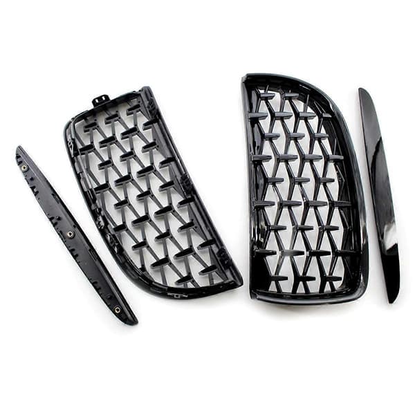 Främre huvnjure Grill Kompatibel med 3-serie E90 E91 2005-2008 51137120008 51137120007 Grill-Perfet