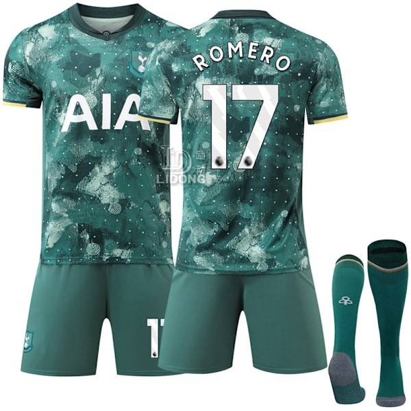 Tottenham Hotspur Away Shirt 2024-2025 för barn och vuxna nr 17 ROMERO- Perfekt L