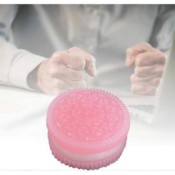 Keks beroligende kiks dekompressionslegetøj, klem sandwich simulation dekompressionslegetøj - Perfet Pink