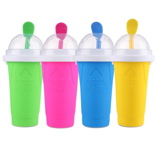 1st Frozen Magic Squeeze Cup Slushy Maker Cup blå - Perfet