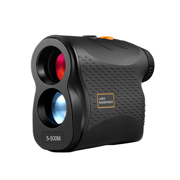 Golf Rangefinder Afstandsmåler Speedometer Digital Jagt Måle Kikkert (500m, Sort)-Perfet