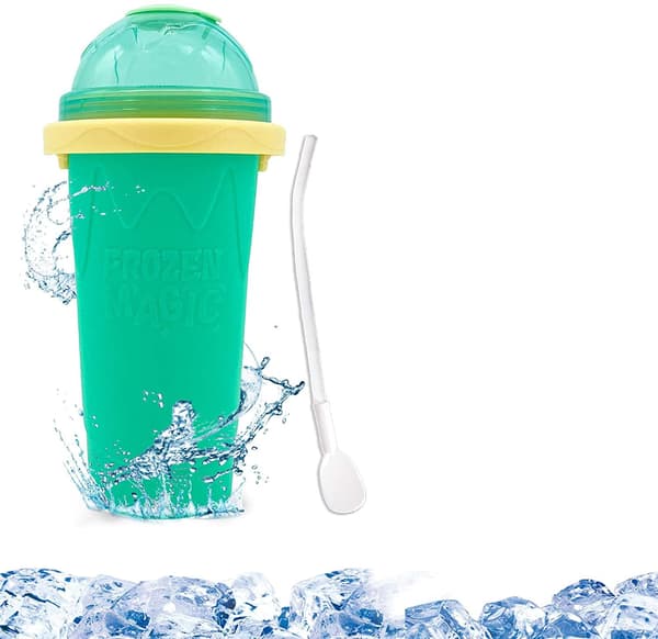 Slushy Maker - Grøn Genanvendelig Slushy Maker Kop, Hjemmelavet - Perfekt