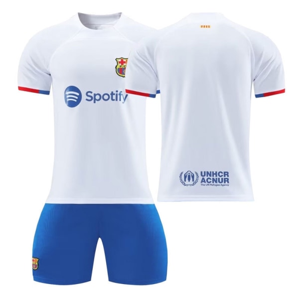 23-24 FC Barcelona bortedrakt Pedride Jong fotballkamp no number XS# no socks