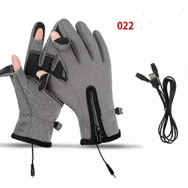 Miesten vedenpitävät hanskat, Ultimate Winter Heated Windproof Gloves - Perfet 022grey A S