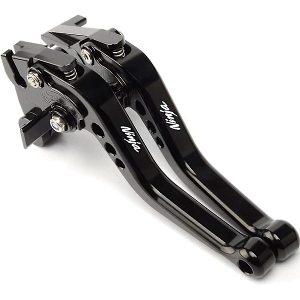 Yhteensopiva Kawasaki Ninja 400/300/125 -mallien kanssa, modifioitu CNC-alumiiniseoksesta valmistettu 6-portainen säädettävä lyhyt jarrukytkinvipusarja - Täydellinen Black