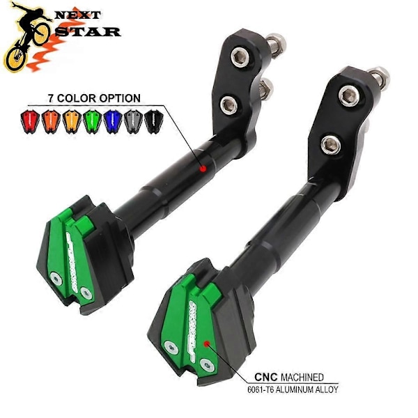 Motorcykel Aluminiumram Kraschskydd Slider Fallskydd för KAWASAKI Z250 Z300 2013 2014 2015 2016-Perfet red