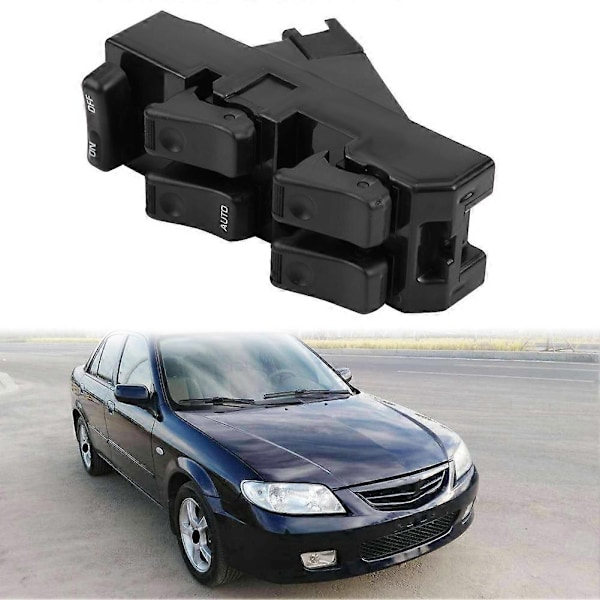 Strømbryter for vindusheis, venstre side, for Mazda 323 (BA) 1994-2000 BC8E-66-350 - Perfekt