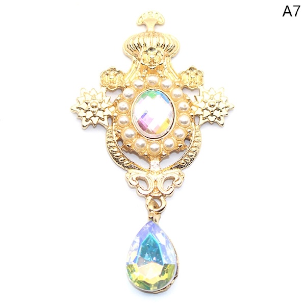 Vanndråpebrosjer Knapper Sy Alloy Button Decor Accessori - Perfet A7
