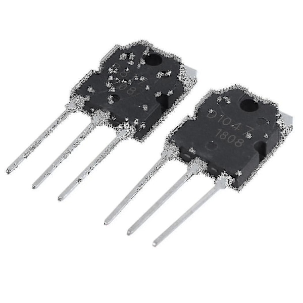2 Silicium Transistor - D 1047 + B 817, 200 V, 12 A-Perfet