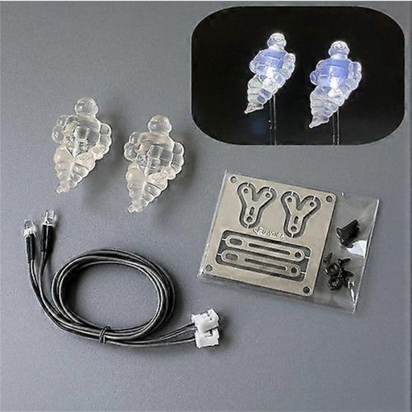 Tamiya 1/14 Kippiauto valoilla koristelu Nukkemalli Perävaunun koristelutarvikkeet - Perfet Transparent LED