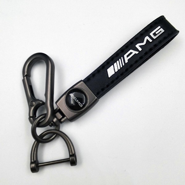 Bil Cykel Nyckelring Metallfinish | Kraftig Nyckelkedja | Nyckelring och Krokbeslag - Perfekt Gun Color Hardware AMG